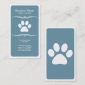 Carte De Visite patte d'animal familier de mod (Devant / Derrière)