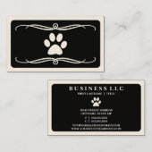 Carte De Visite patte d'animal familier de mod (Devant / Derrière)