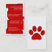 Carte De Visite patte de animal oddRex (Devant / Derrière)