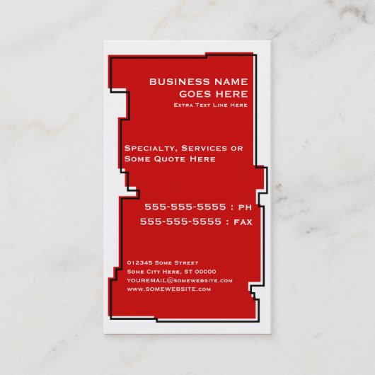 Carte De Visite patte de animal oddRex (Devant)