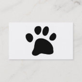 Carte De Visite Patte noire (Dos)