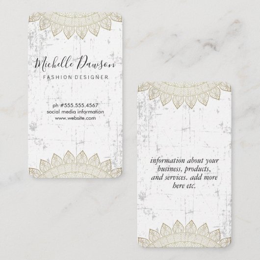 Carte De Visite Patter branché (Devant / Derrière)