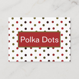 Carte De Visite Pattern de Colorful Polka