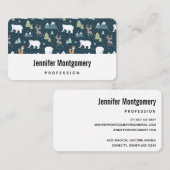 Carte De Visite Patterns de Cute Christma (Devant / Derrière)