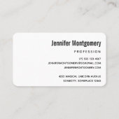 Carte De Visite Patterns de Cute Christma (Dos)