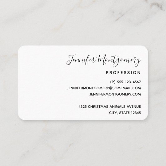 Carte De Visite Patterns de Cute Christma (Dos)