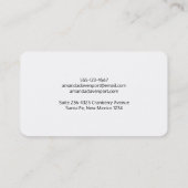 Carte De Visite Patters de Hearts and Muffins (Dos)