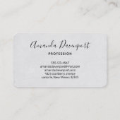 Carte De Visite Patters de Whimsical Flamingo et Pineapple (Dos)