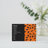 Carte De Visite Patterson sur orange (Debout devant)