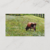 Carte De Visite Pâturage de la vache dans le pâturage (Dos)