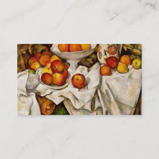 Carte De Visite Paul Cezanne Pomples Oranges Impressionnisme (Dos)