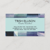 Carte De Visite Paul Klee Abstrait Tree Blue Peinture (Dos)