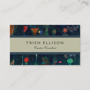 Carte De Visite Paul Klee Fish Magic Peinture Abstraite Art graphi