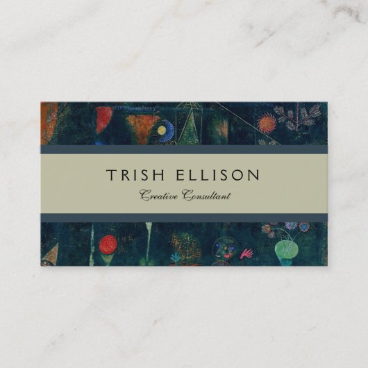 Carte De Visite Paul Klee Fish Magic Peinture Abstraite Art graphi (Devant)