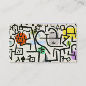 Carte De Visite Paul Klee Rich Harbor Expressionnisme abstrait (Dos)
