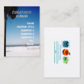 Carte De Visite Paume de dimanche (Devant / Derrière)