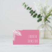 Carte de visite Paume Rose Chic (Debout devant)