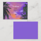 Carte De Visite Paumes de ciel (Devant / Derrière)