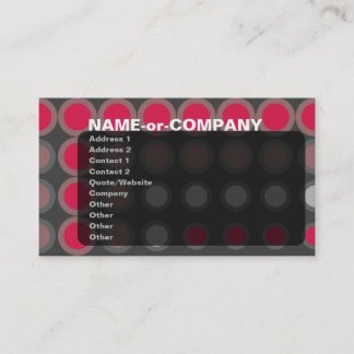 Carte De Visite paupières : néon rouge :