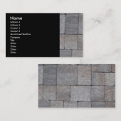 Carte De Visite Pavage des blocs (Devant / Derrière)