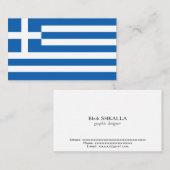 Carte De Visite pavillon de la Grèce (Devant / Derrière)