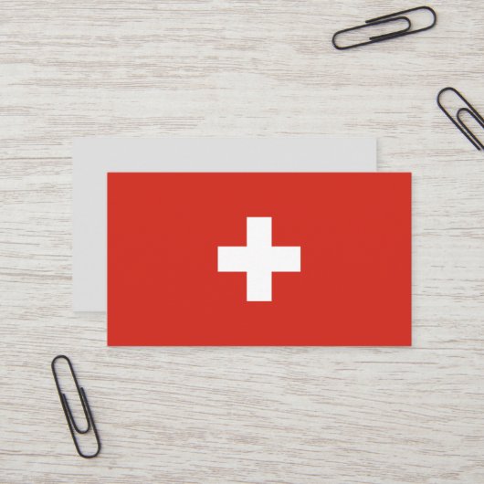 Carte De Visite pavillon suisse (Devant/Arrière en situation)