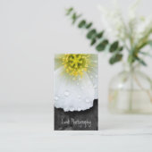 Carte De Visite Pavot cultivé après la pluie (Debout devant)