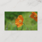 Carte De Visite Pavot de Californie orange (Dos)