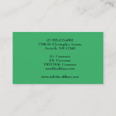 Carte De Visite Pavot oriental (Dos)