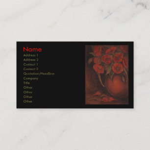 Carte De Visite pavots