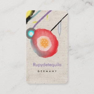 Carte De Visite Pavots à l'aquarelle