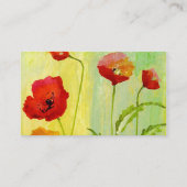 Carte De Visite Pavots - customisés (Dos)