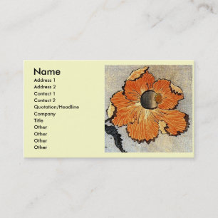 Carte De Visite Pavots de Katsushika Hokusai