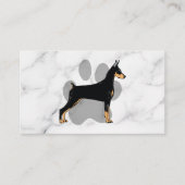 Carte De Visite Paw animal | Chien noir (Devant)