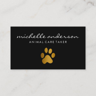 Carte De Visite Paw animal / Poignée de chien