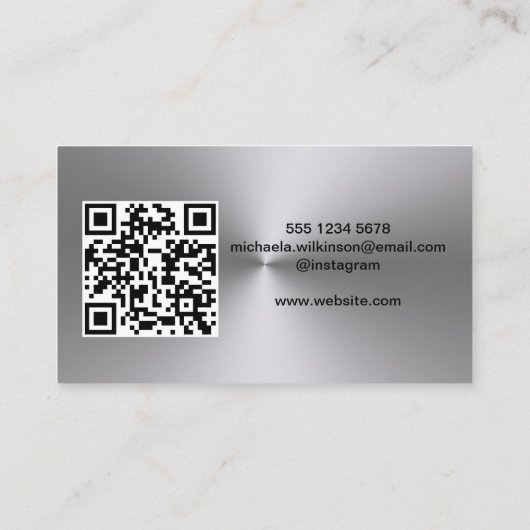 Carte De Visite Paw Chien Argent sur le service Grossiste pour Ani (Dos)