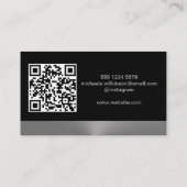 Carte De Visite Paw Chien Argent sur le service Grossiste pour Ani (Dos)