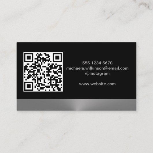 Carte De Visite Paw Chien Argent sur le service Grossiste pour Ani (Dos)