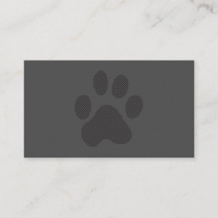 Carte De Visite Paw chien demi-ton
