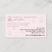 Carte De Visite Paw Logo Imprimer Animaux de compagnie Grooming Ch (Devant)