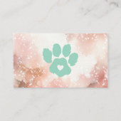 Carte De Visite Paw Pet Animaux de compagnie Sitter Grossissant Aq (Dos)