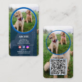 Carte De Visite Pawsomely Professional : Photo de chien sur les mé (Devant / Derrière)