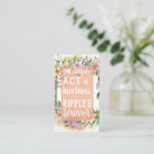 Carte De Visite Pay it Forward Random Act Kindness Soft Wildflower (Debout devant)