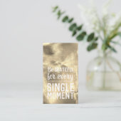 Carte De Visite Pay it Forward Random Kindness Act Gratitude Gold (Debout devant)