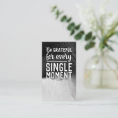 Carte De Visite Payez-le en avant Random Act of Kindness Monochrom (Debout devant)