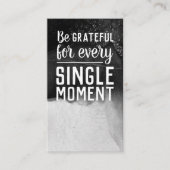 Carte De Visite Payez-le en avant Random Act of Kindness Monochrom (Devant)