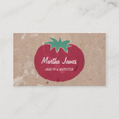 Carte De Visite Pays Artisanat Bio Papier Tomate Nutrition (Devant)