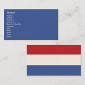 Carte De Visite Pays-Bas - Affaires (Devant / Derrière)