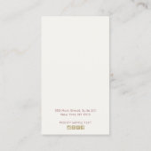 Carte De Visite Pays Boho Fleurs sauvages Floral Écran d'oreille (Dos)