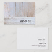 Carte De Visite Pays cool Bois récupéré Rustique (Devant / Derrière)